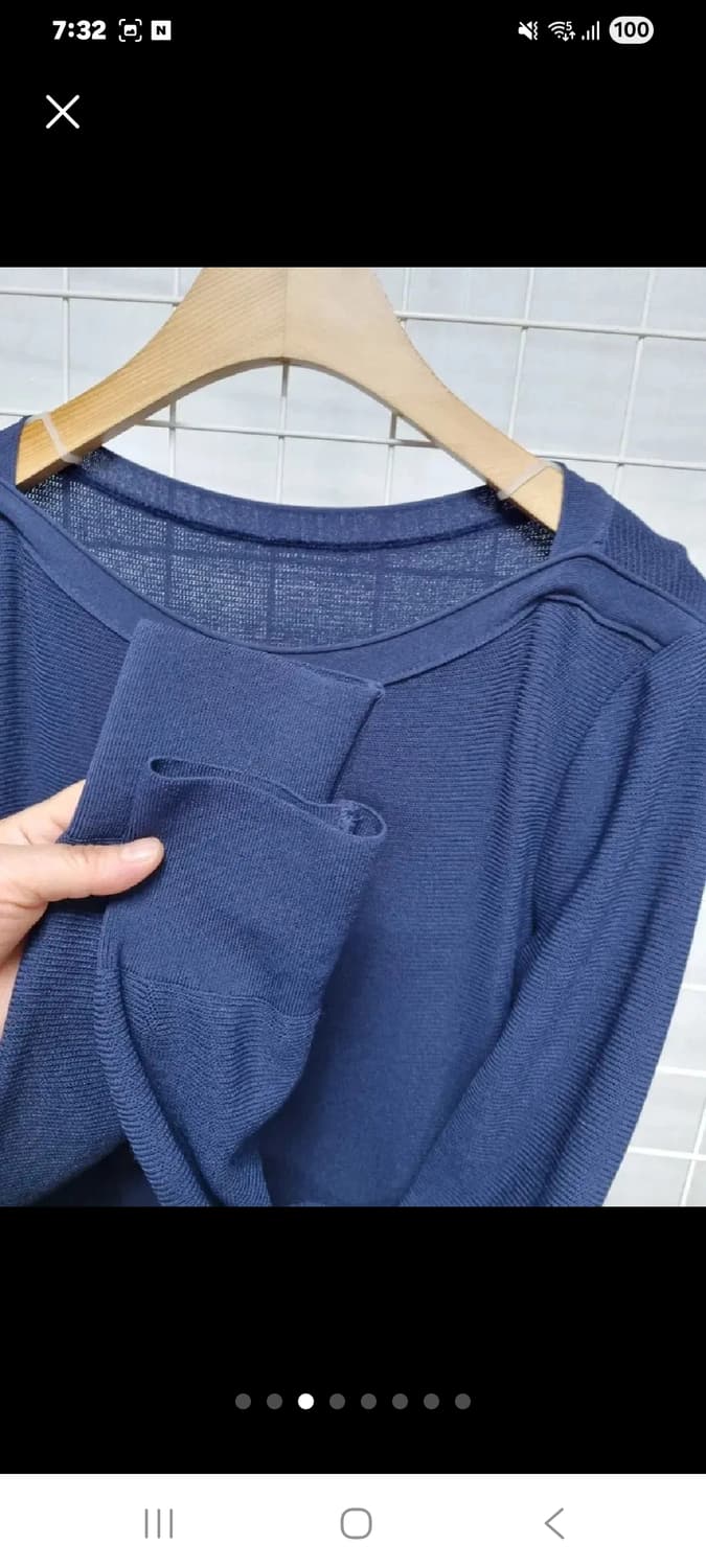 한섬 오브제 니트 레이스 원피스 (봄) 상품이미지3