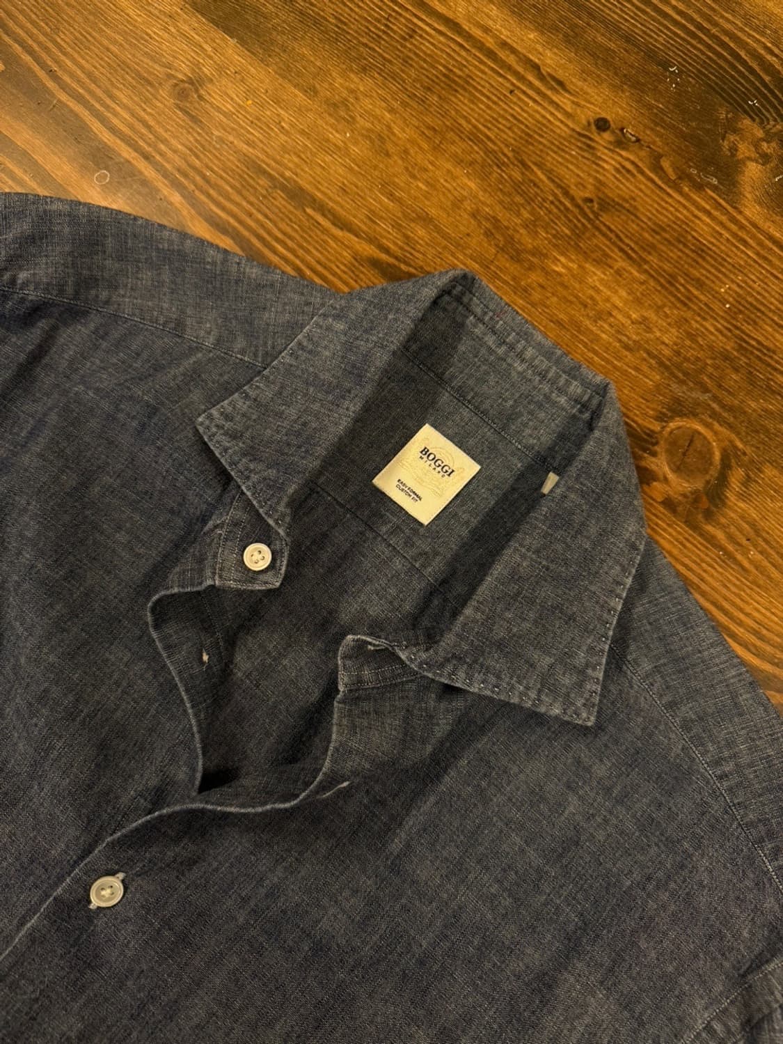 BOGGI 보기 샴브레이 셔츠 100 상품이미지9