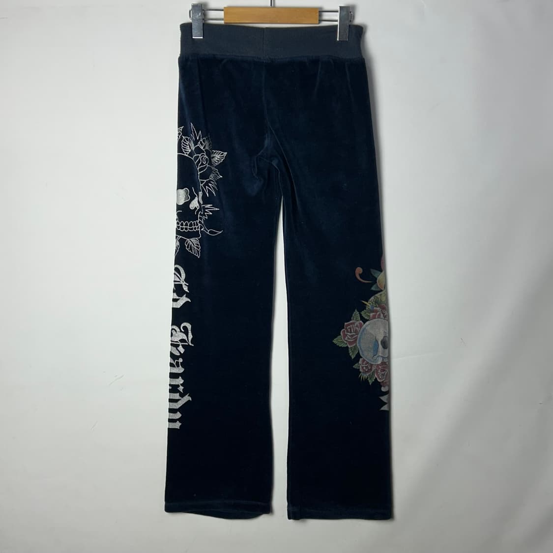 [Ed Hardy] 에드하디 오리엔탈 스컬 로즈 프린팅 벨벳 셋업 상품이미지8