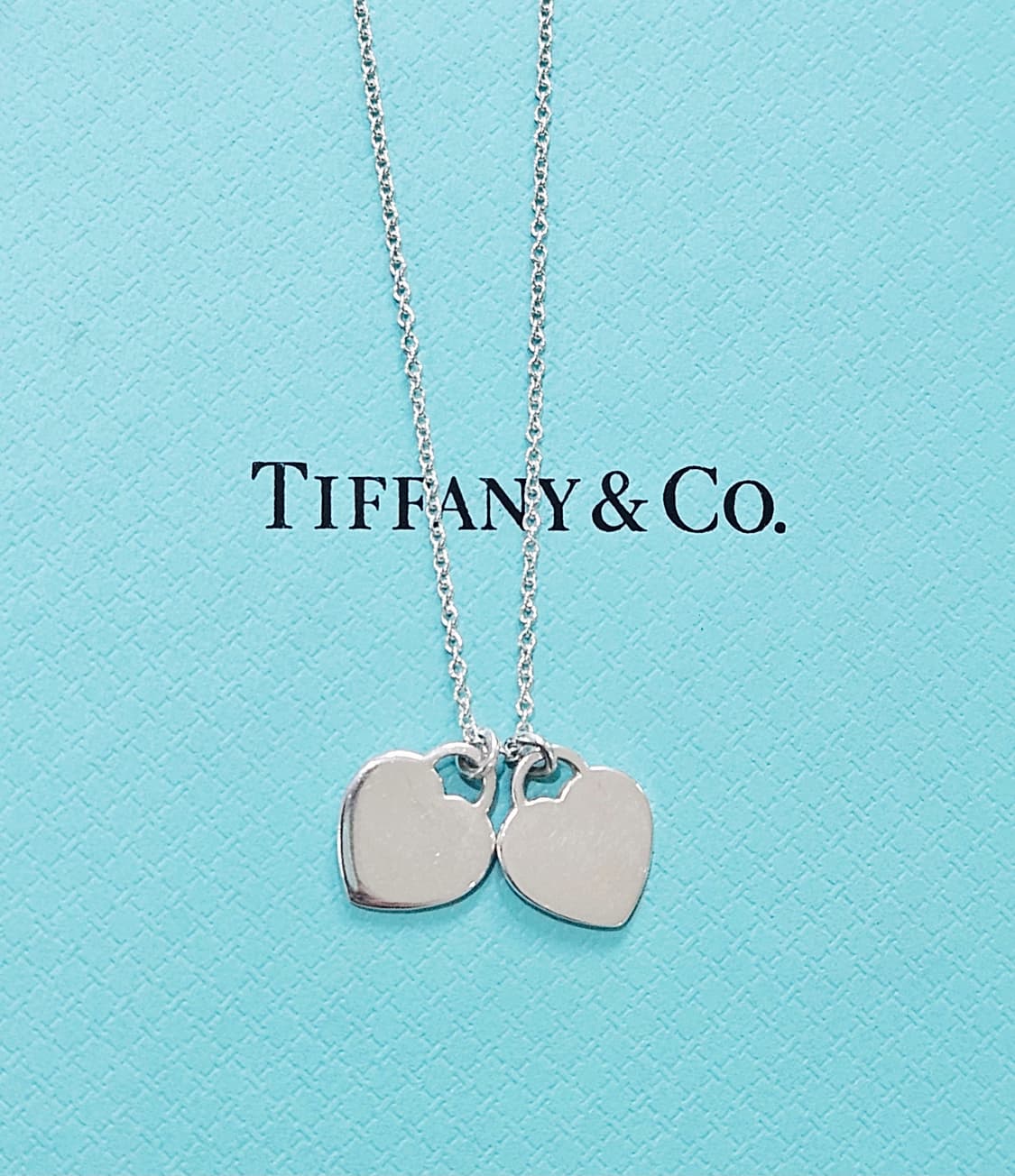 티파니앤코 리턴투 더블하트 미니 핑크 목걸이 (베이지톤) [정품/풀박스] 상품이미지2