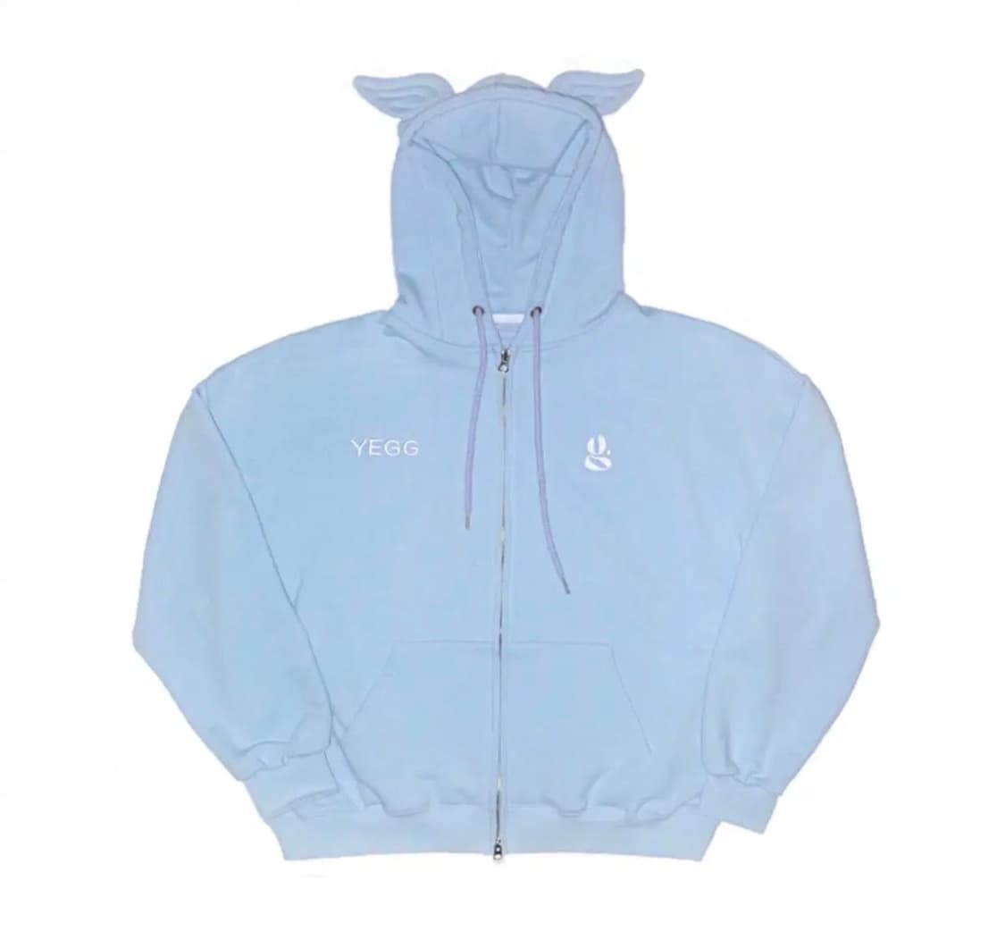 YEGG 예그 윙 후드 집업 스카이블루 상품이미지1