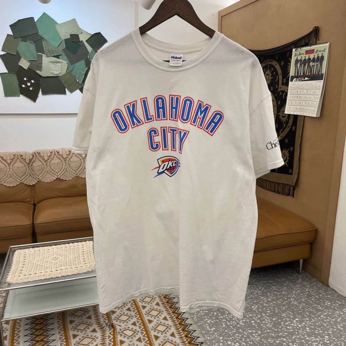 길단 빈티지 레트로 키치 오클라호마 반팔티 XL C10901 상품이미지3