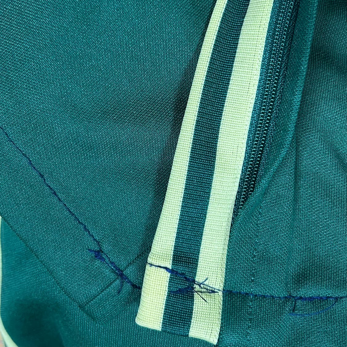 90s 아디다스 파이어버드 베켄바우어 그린 옐로우 초노 와이드 트랙 팬츠 상품이미지7