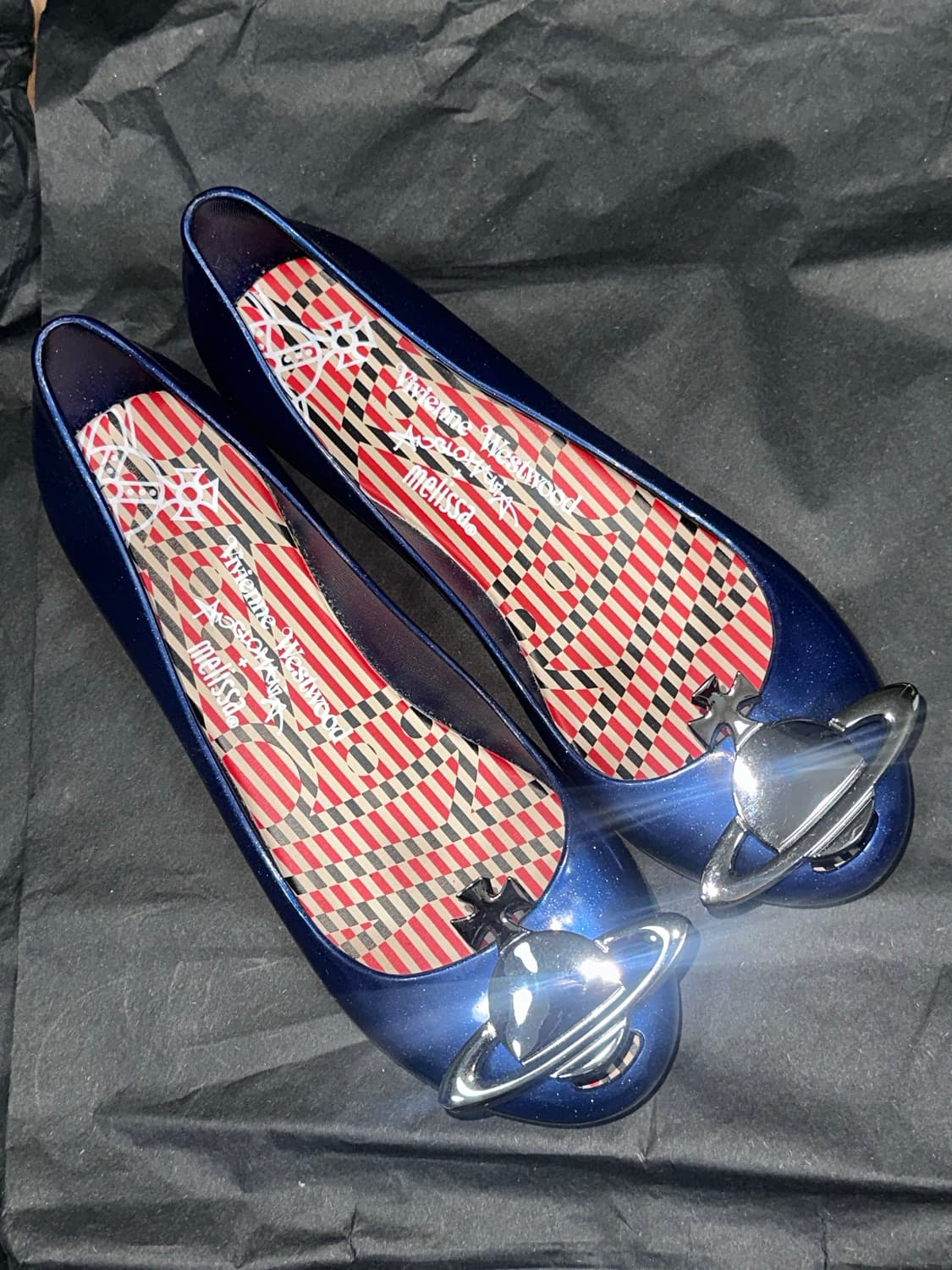 비비안웨스트우드 네이비 젤리슈즈 235 상품이미지4