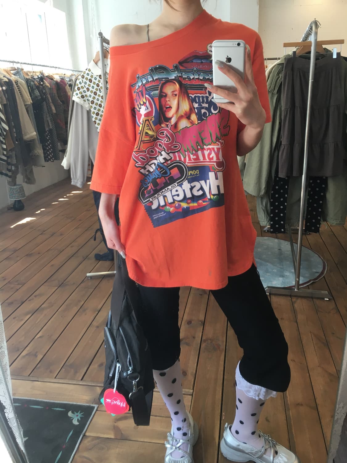 히스테릭글래머 오렌지 반팔 상품이미지1