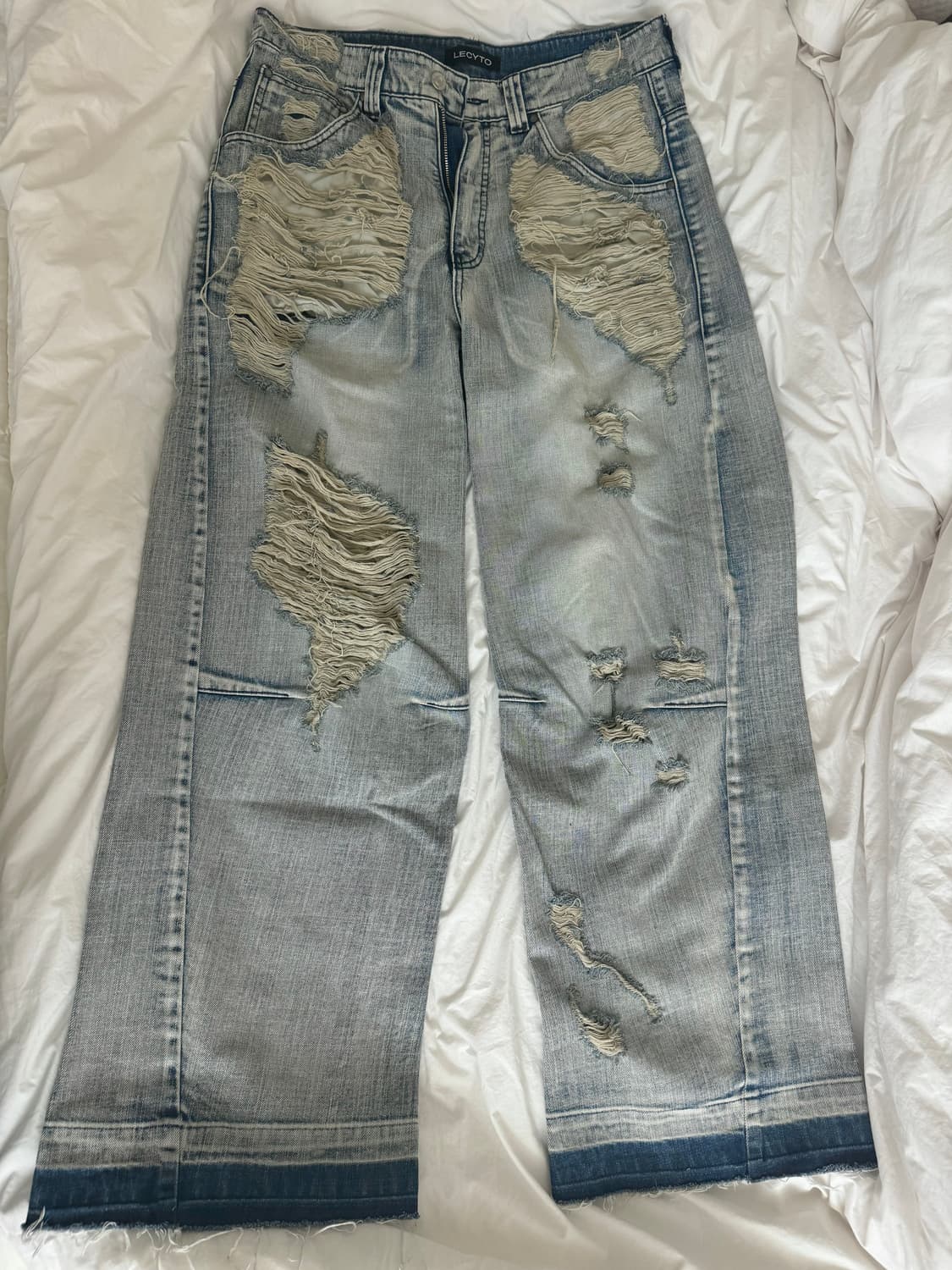 [M] 레씨토 디스트로이드 인디고 버스트 데님팬츠 상품이미지3