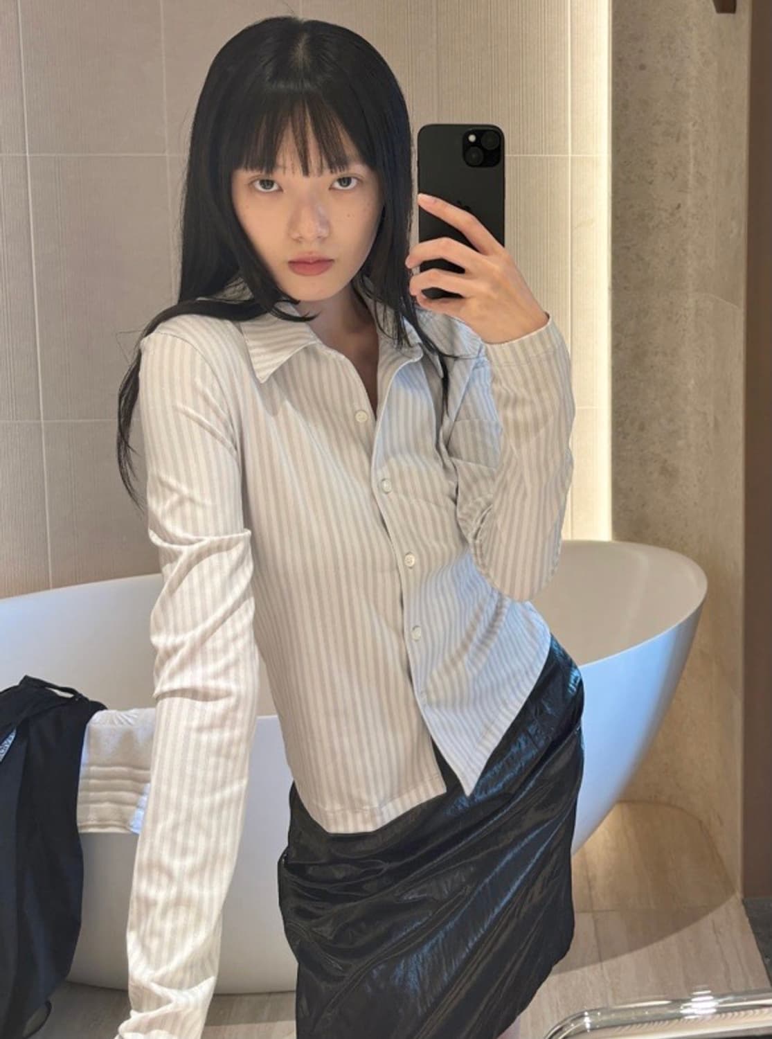누아누  nuuanu Yefeh Shirt Grey 상품이미지3