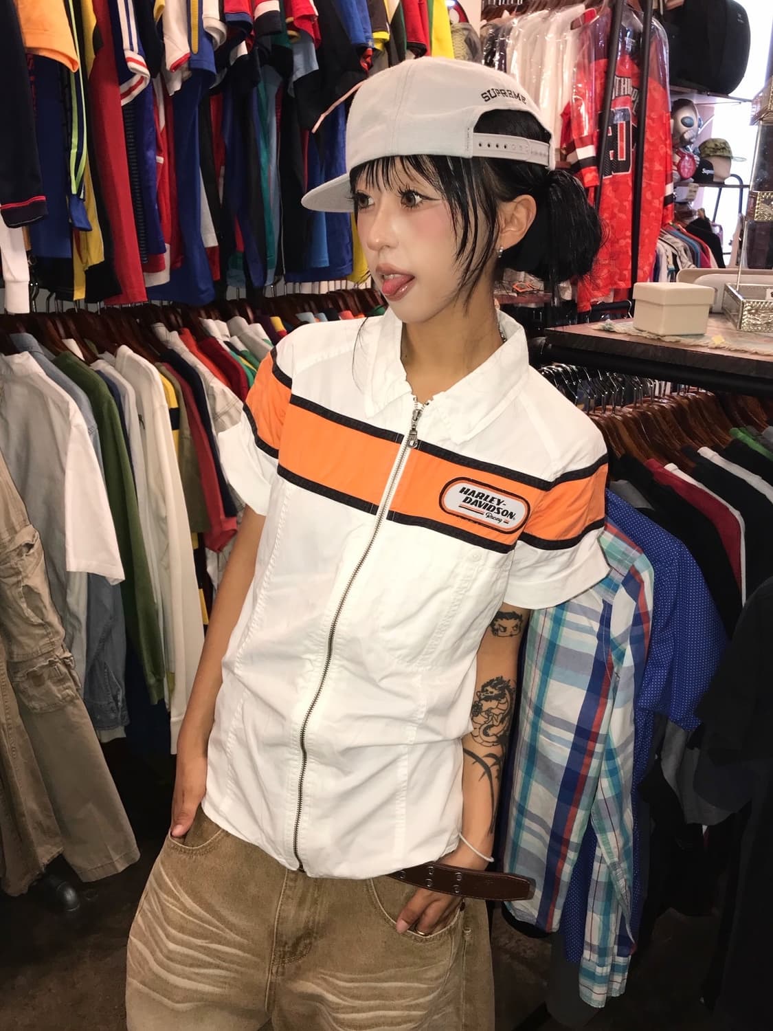 < Harley-Davidson Embroidery Shirt JK > 상품이미지3
