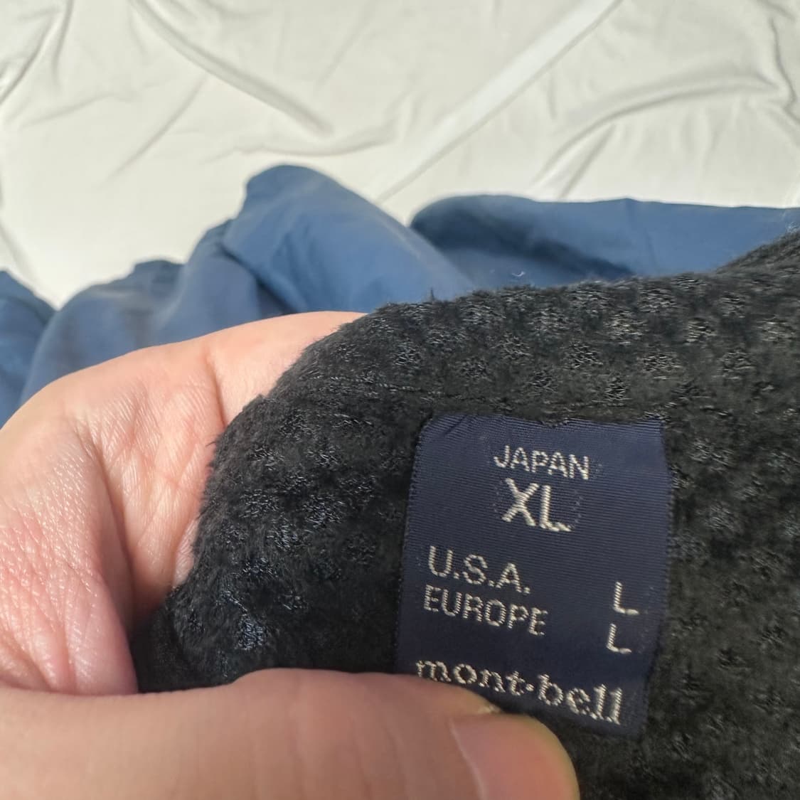 몽벨 일본판 클리마라이트 고프코어 네이비바람막이 XL 상품이미지3