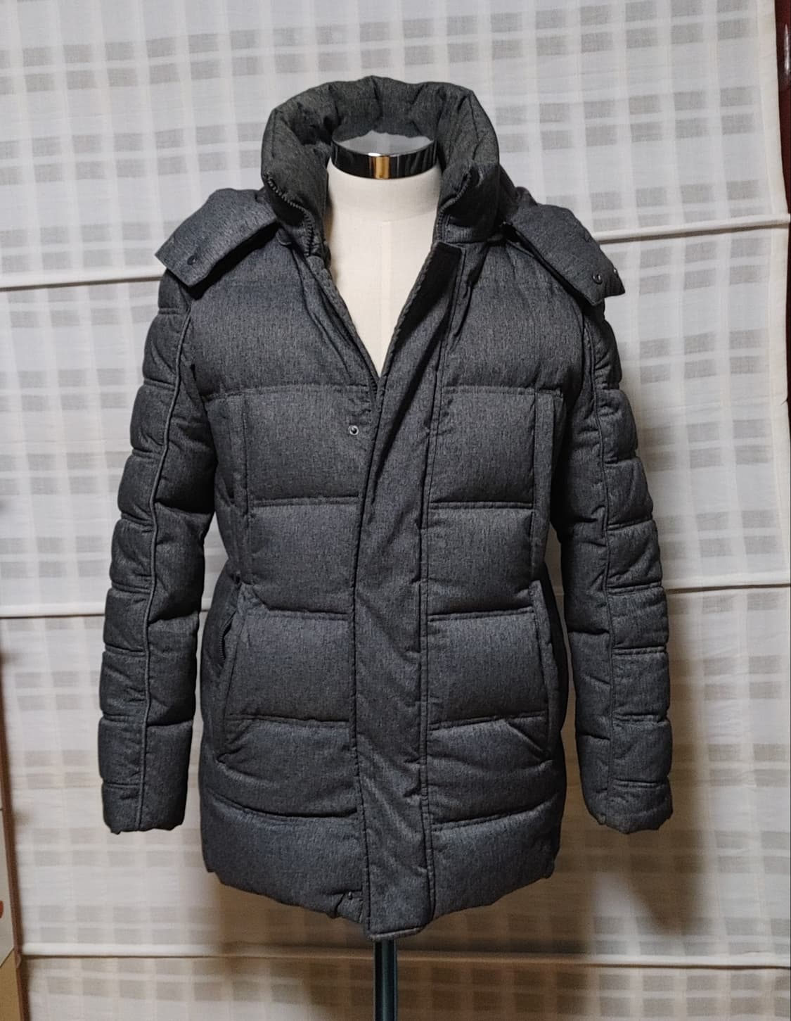 (kinloch) 킨록 덕다운 챠콜 패딩 점퍼 95 / 후드 탈부착 상품이미지4