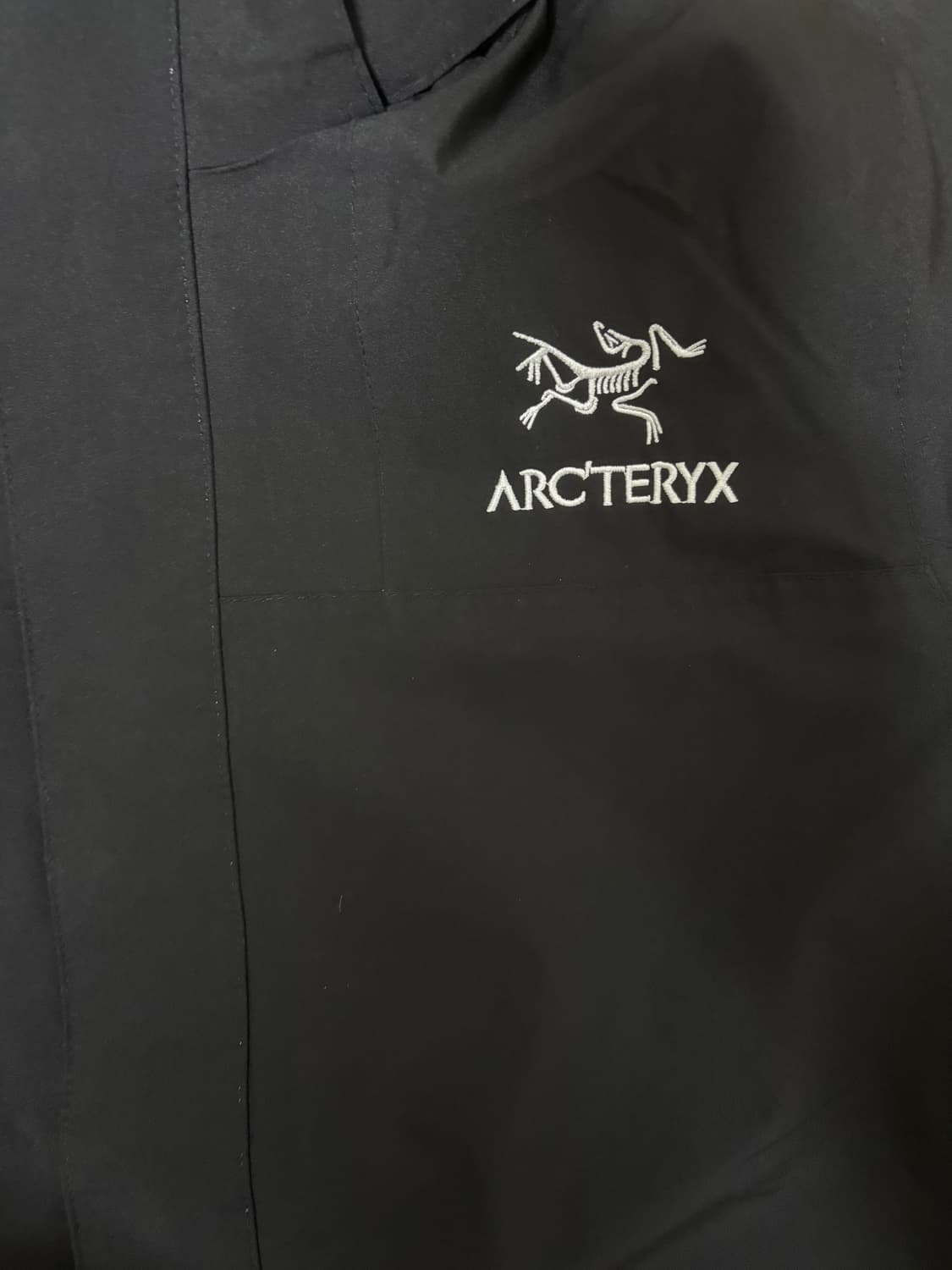 아크테릭스 블랙 고어텍스 바람막이 자켓 상품이미지2