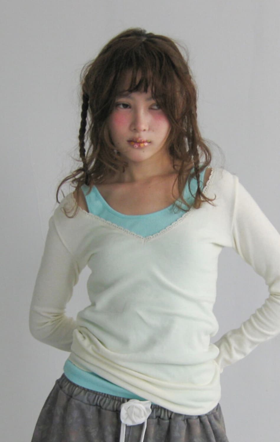 [새상품/당일배송] 샵페어리 베이직 슬리브리스 민트, 샵페어리 레이스 상품이미지3