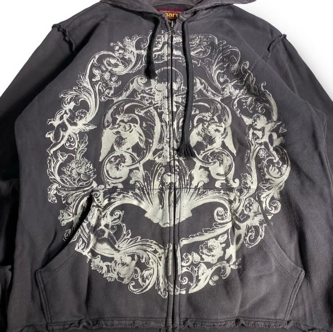 Maru 빈티지 프린팅 후드 집업 상품이미지2