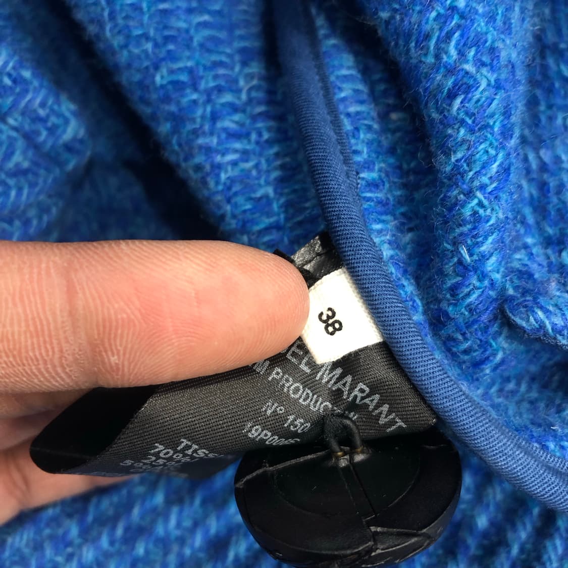 이자벨마랑 블루 울 오버핏 코트 상품이미지5