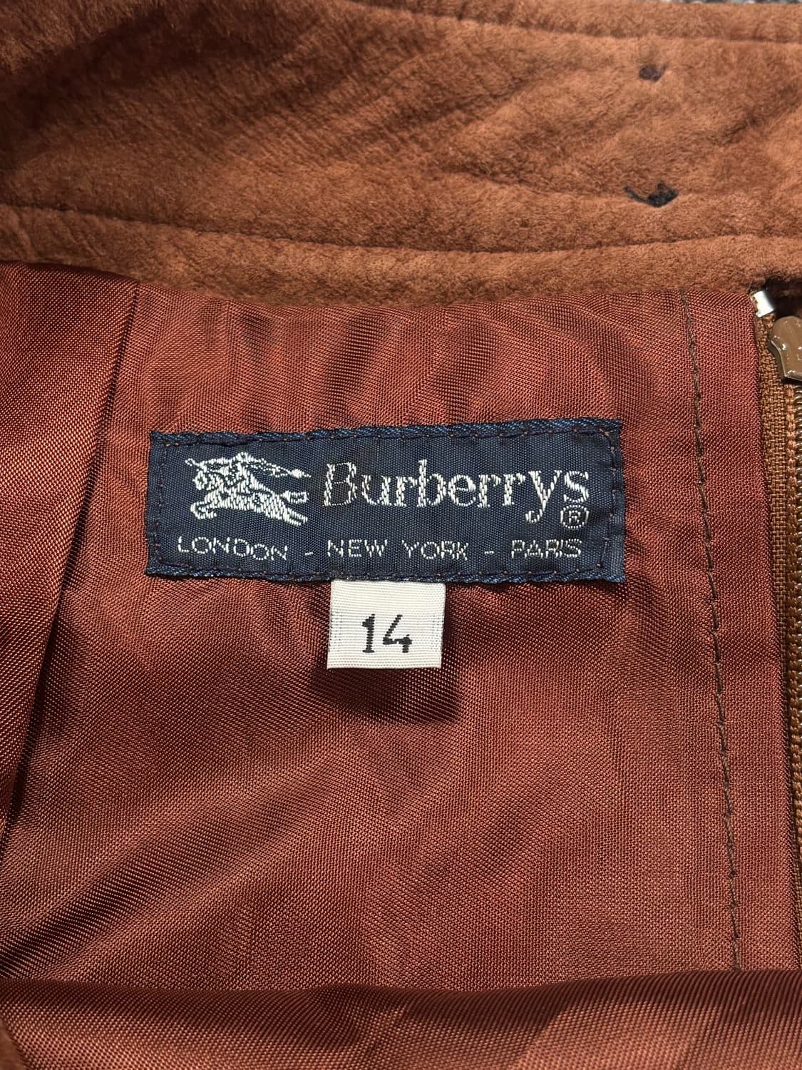 버버리 브라운 스웨이드 롱스커트 상품이미지7