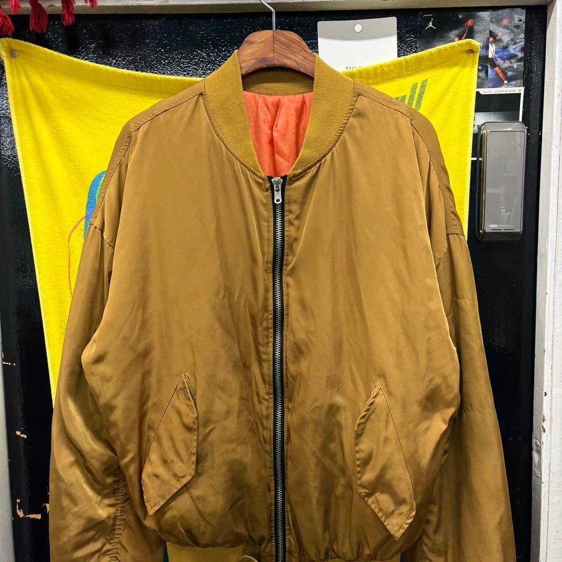 (XL) 빈티지 MA-1 스타일 플라이트 봄버 자켓 상품이미지2