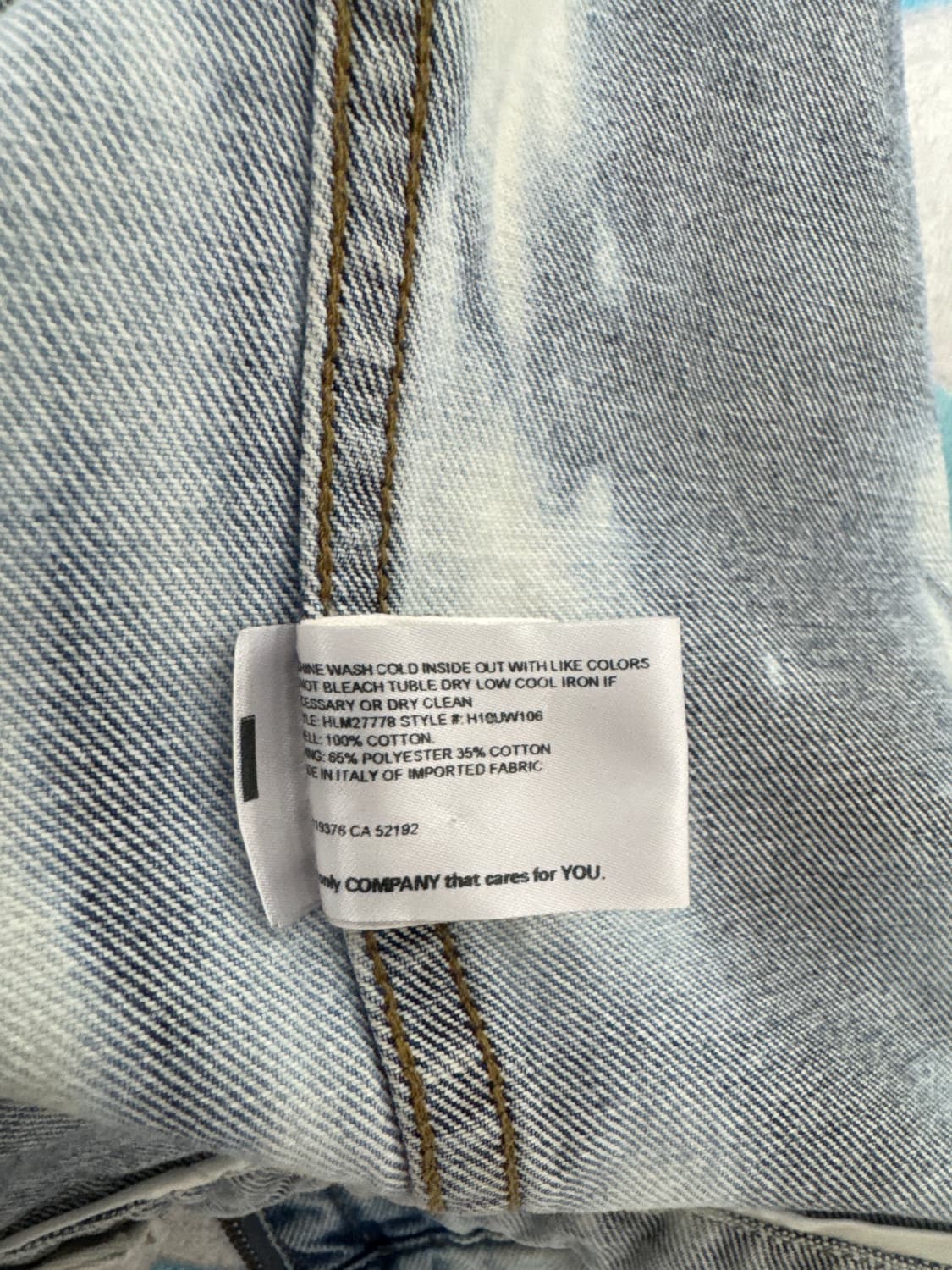 Helmut Lang bleached denim jacket 상품이미지4