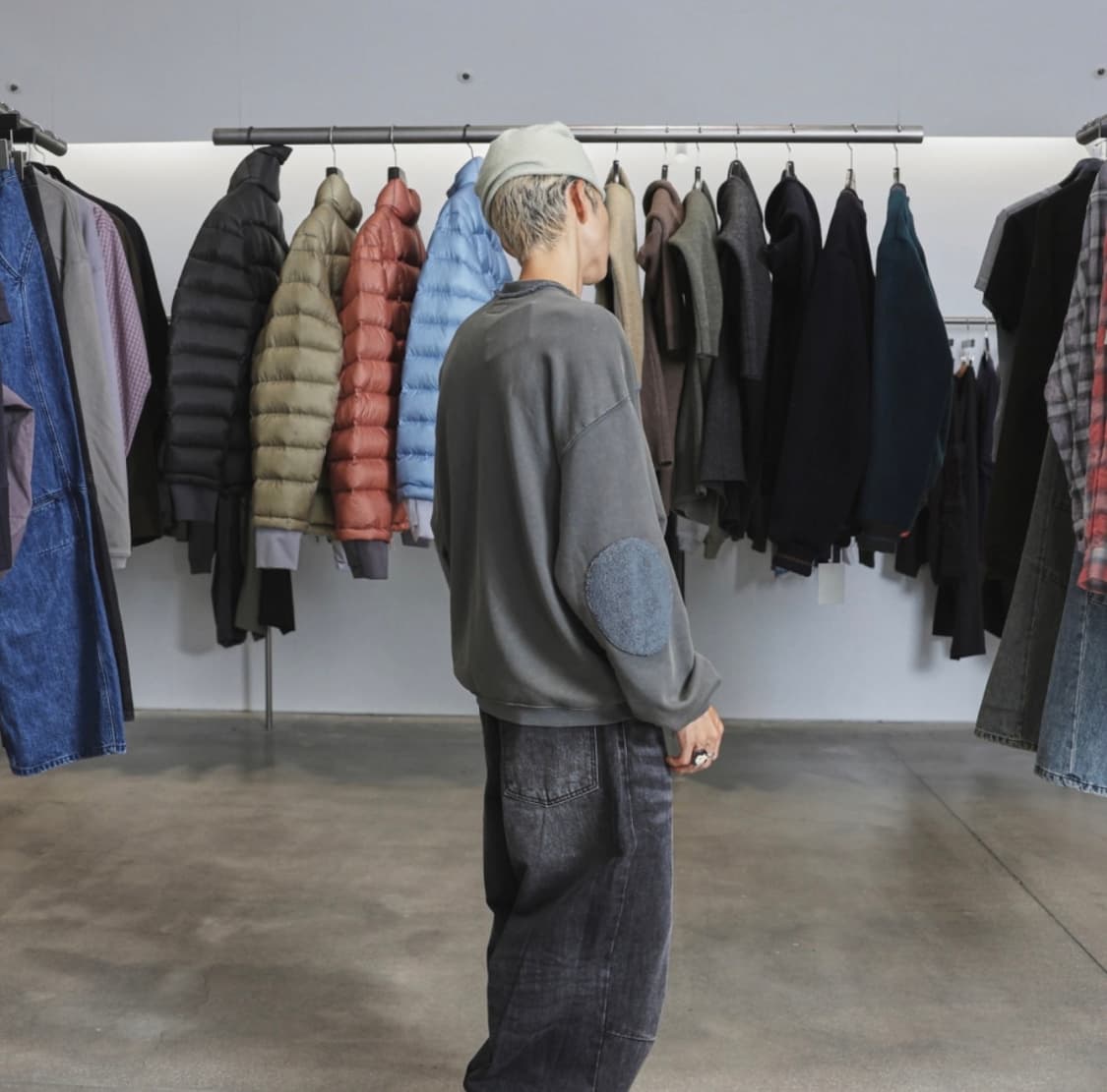 999 휴머니티 빈티지 다잉 맨투맨 (블리치드 카키) 상품이미지3