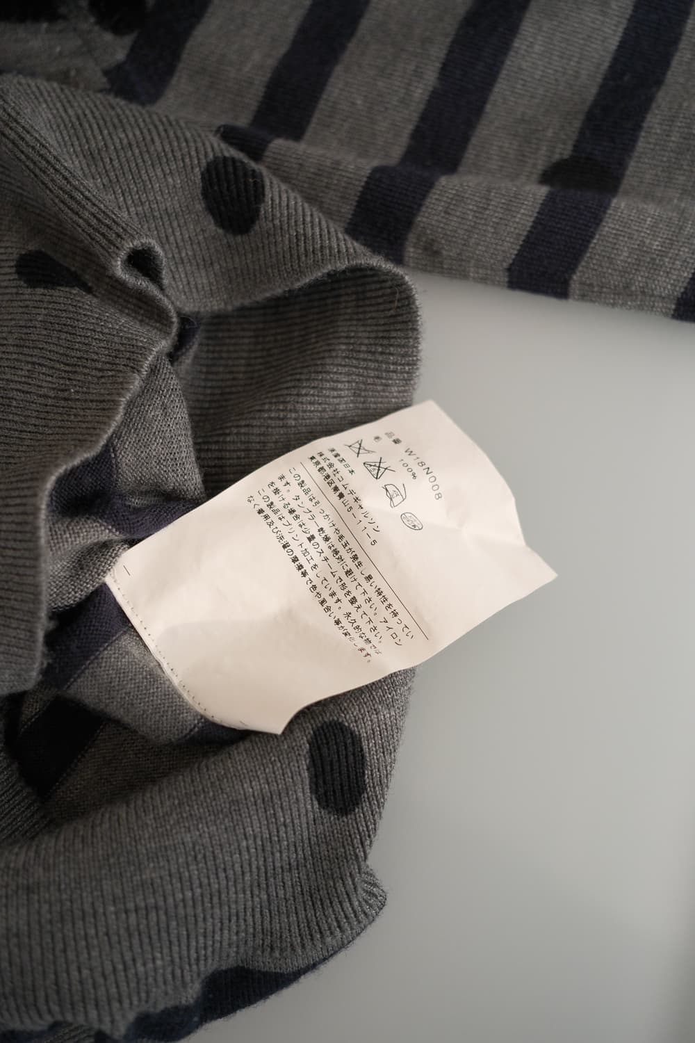 Stripe & dot knit top 상품이미지8