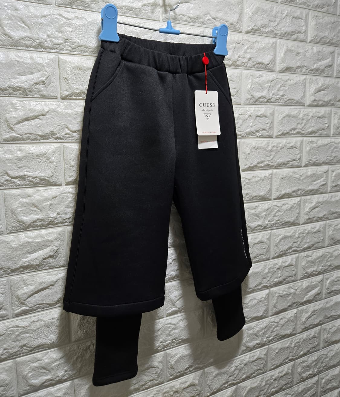 새상품/ 게스 키즈 기모 와이드 팬츠 120 상품이미지2