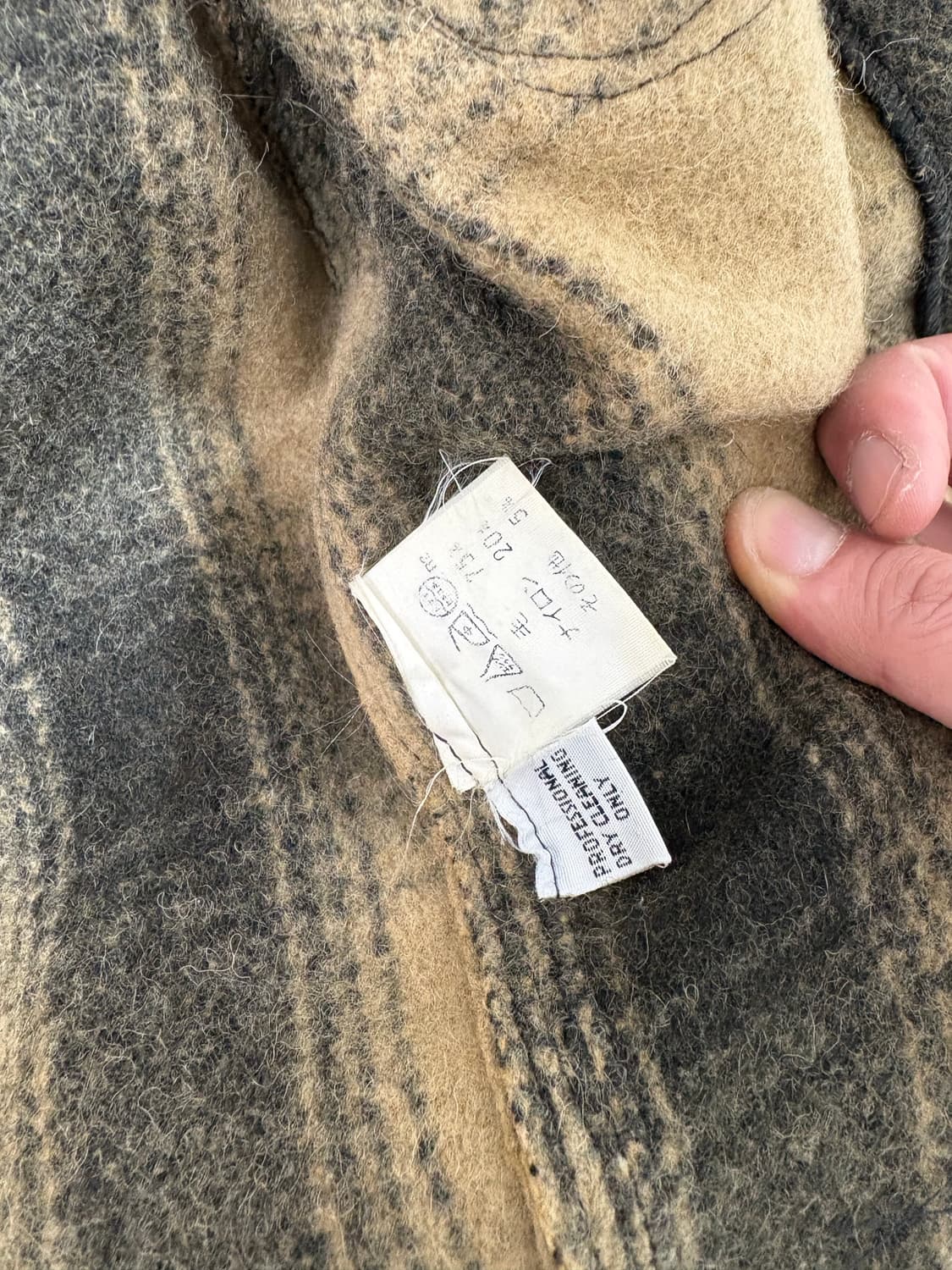 90‘s vtg  monogram Flannel  Work Jacket. 상품이미지7