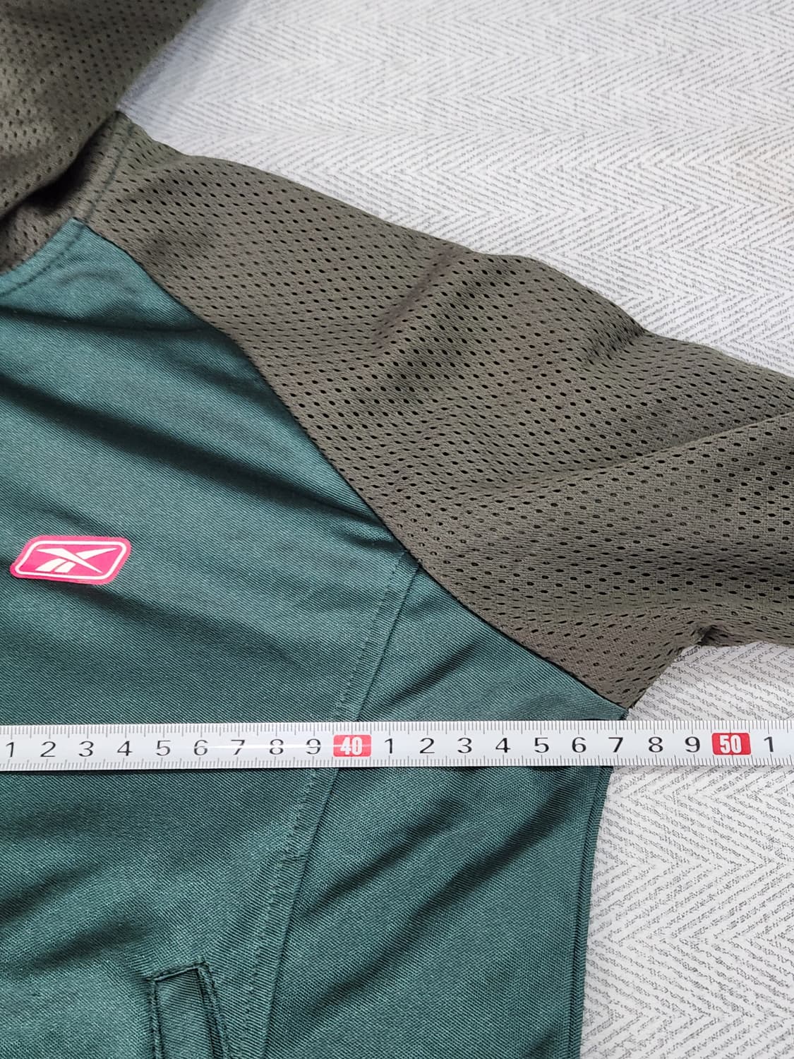 [90] 리복 Y2K 카키그린 메쉬 후드 집업 여성90 상품이미지7