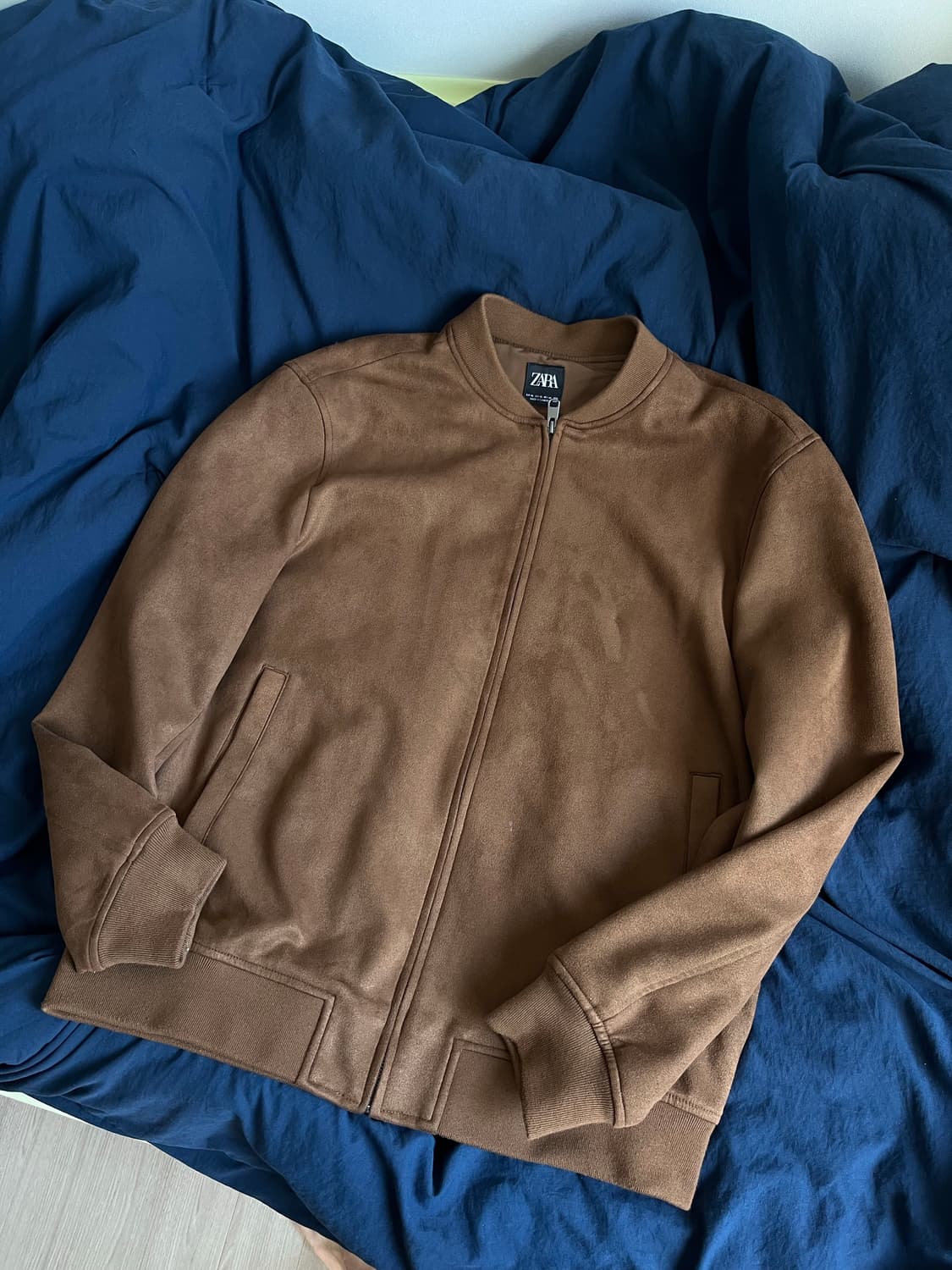 자라 Faux Suede Bomber Jacket 상품이미지2