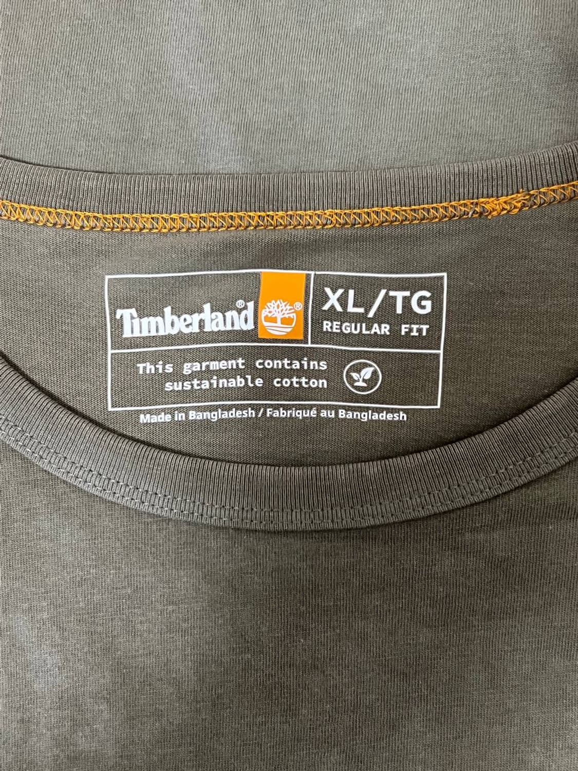 Timberland 팀버랜드 카키 라운드 반팔 상품이미지2
