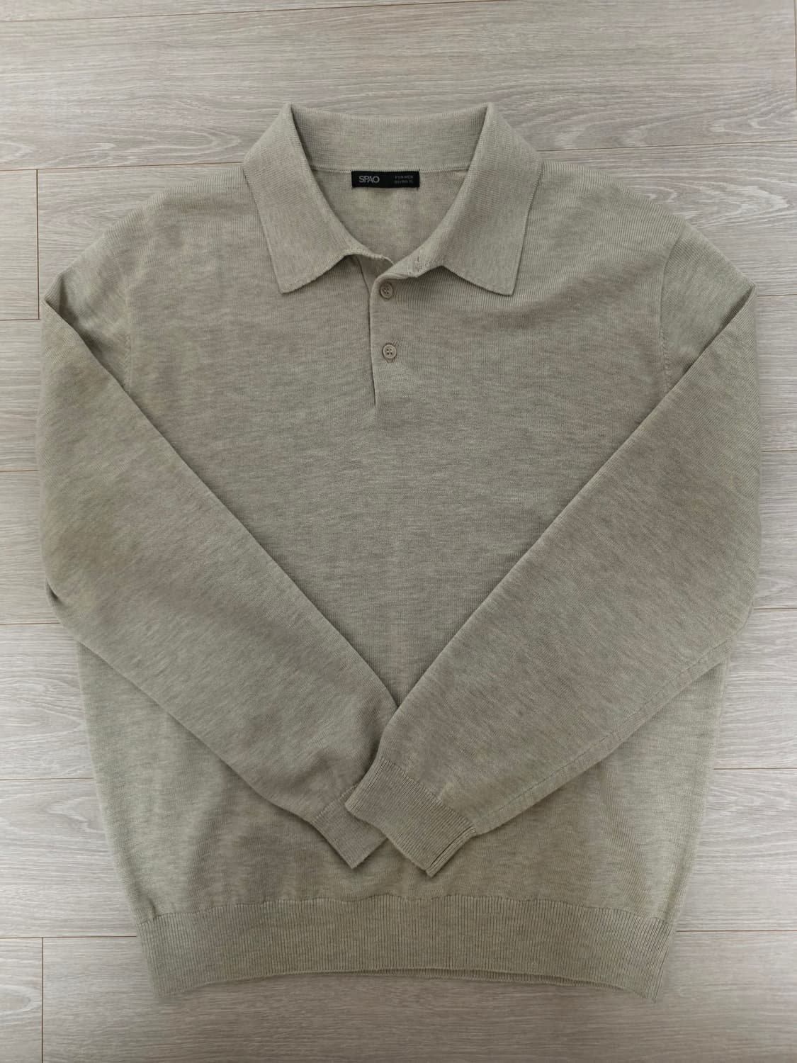 SPAO 니트 Navy & Beige XL (105)
 상품이미지6