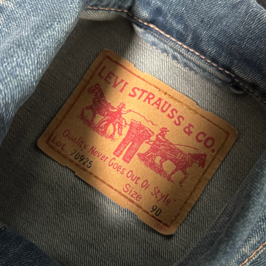 리바이스 70905 데님 청자켓 90 상품이미지6