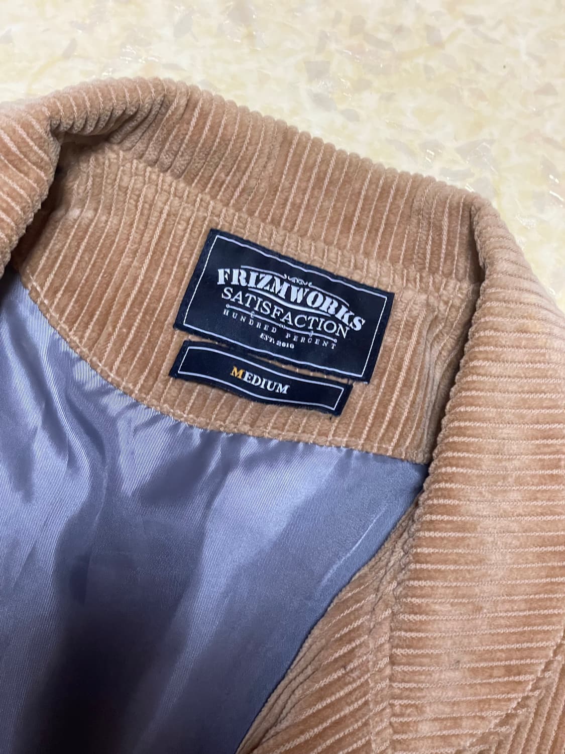 프리즘웍스 코듀로이 자켓 브라운 상품이미지2