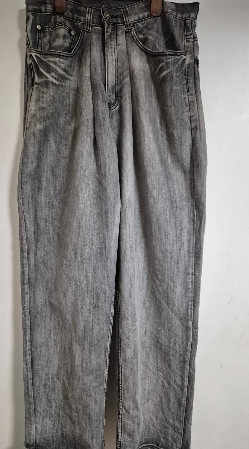 1738dynasy 그레이 워싱 힙합팬츠 허벅지 43 상품이미지3