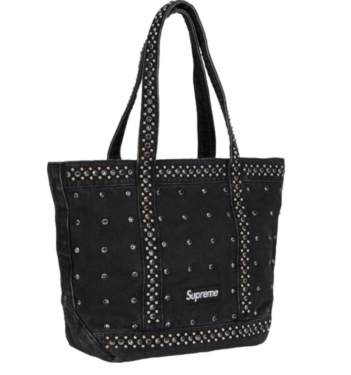 슈프림 x B.B. 사이먼 데님 토트백 블랙 - 25SS bb 사이먼 상품이미지2