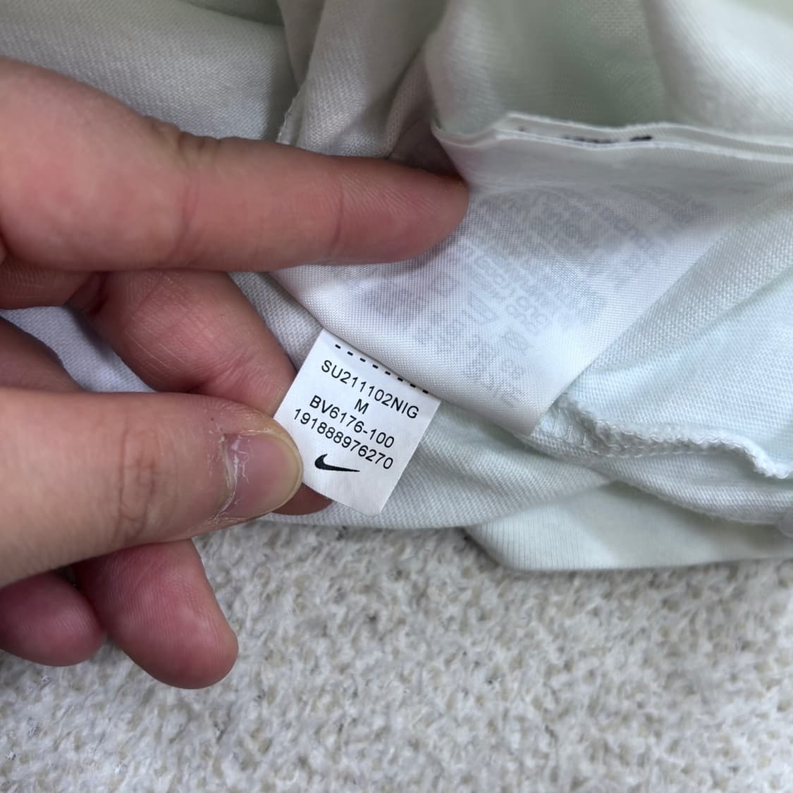 M 나이키 여성 크롭 반팔 (이염확인 ) 0420E 상품이미지5