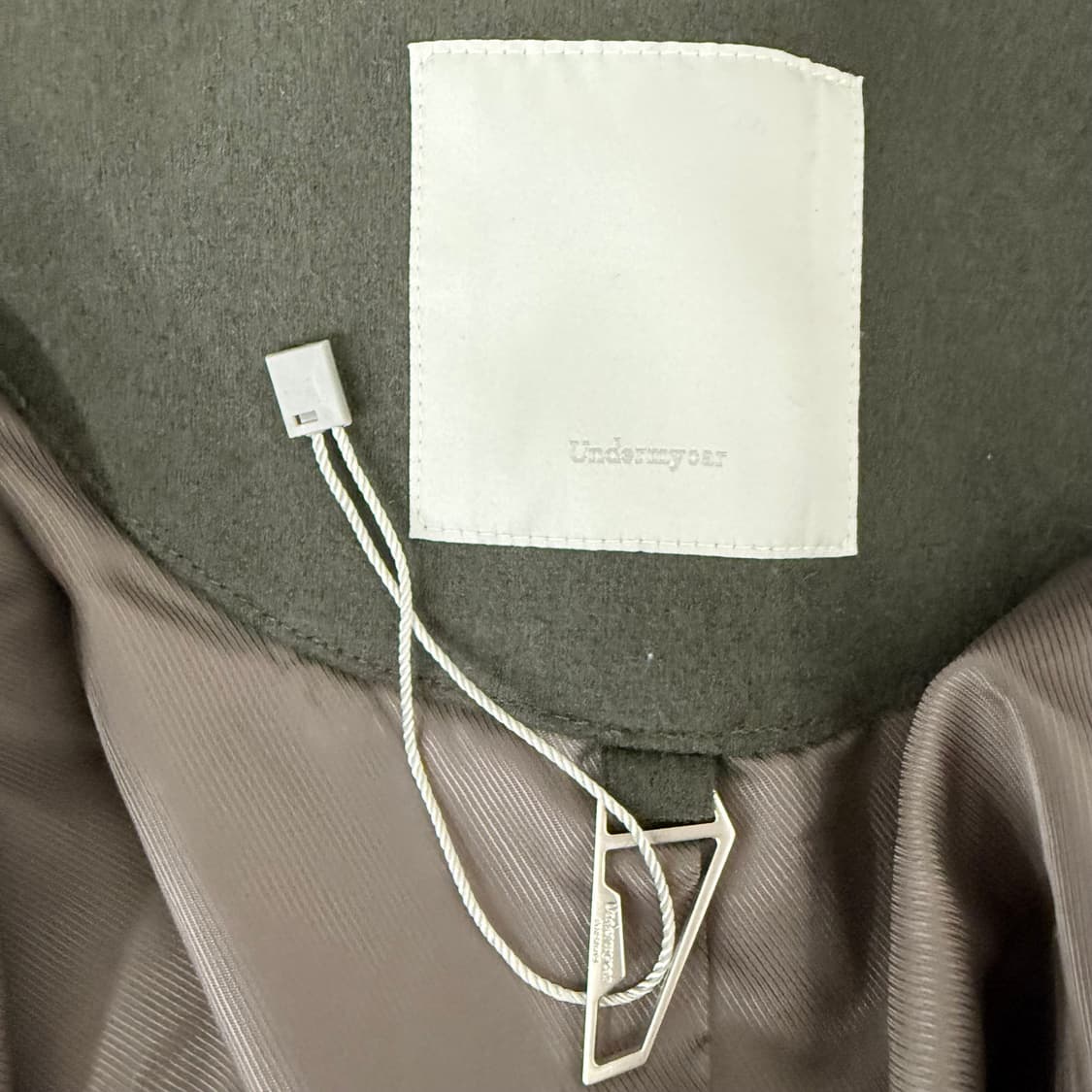 언더마이카 리전.02 발마칸 오버사이즈 울 코트 카키 상품이미지6