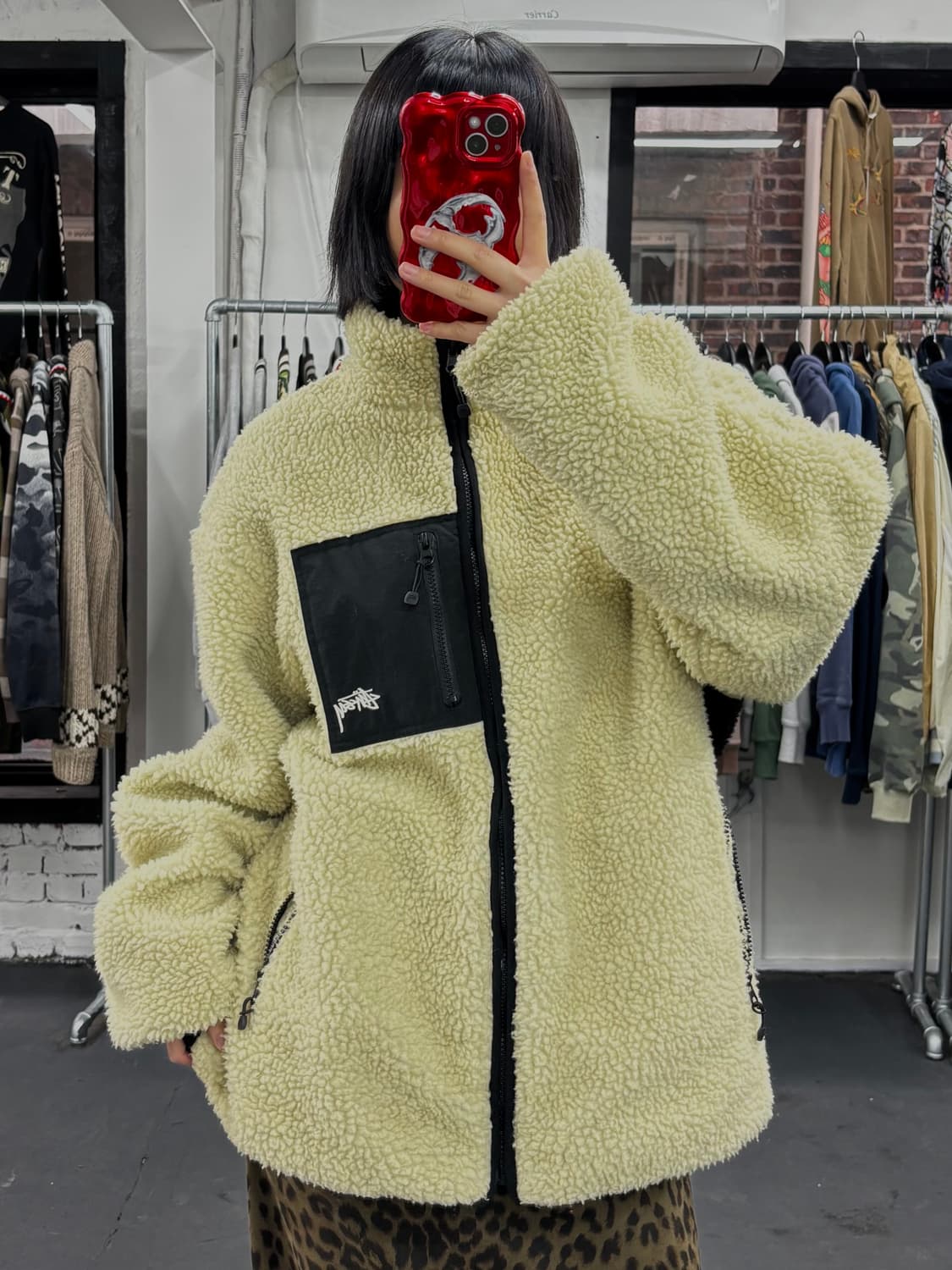 스투시 8볼 리버시블 플리스 자켓 상품이미지3