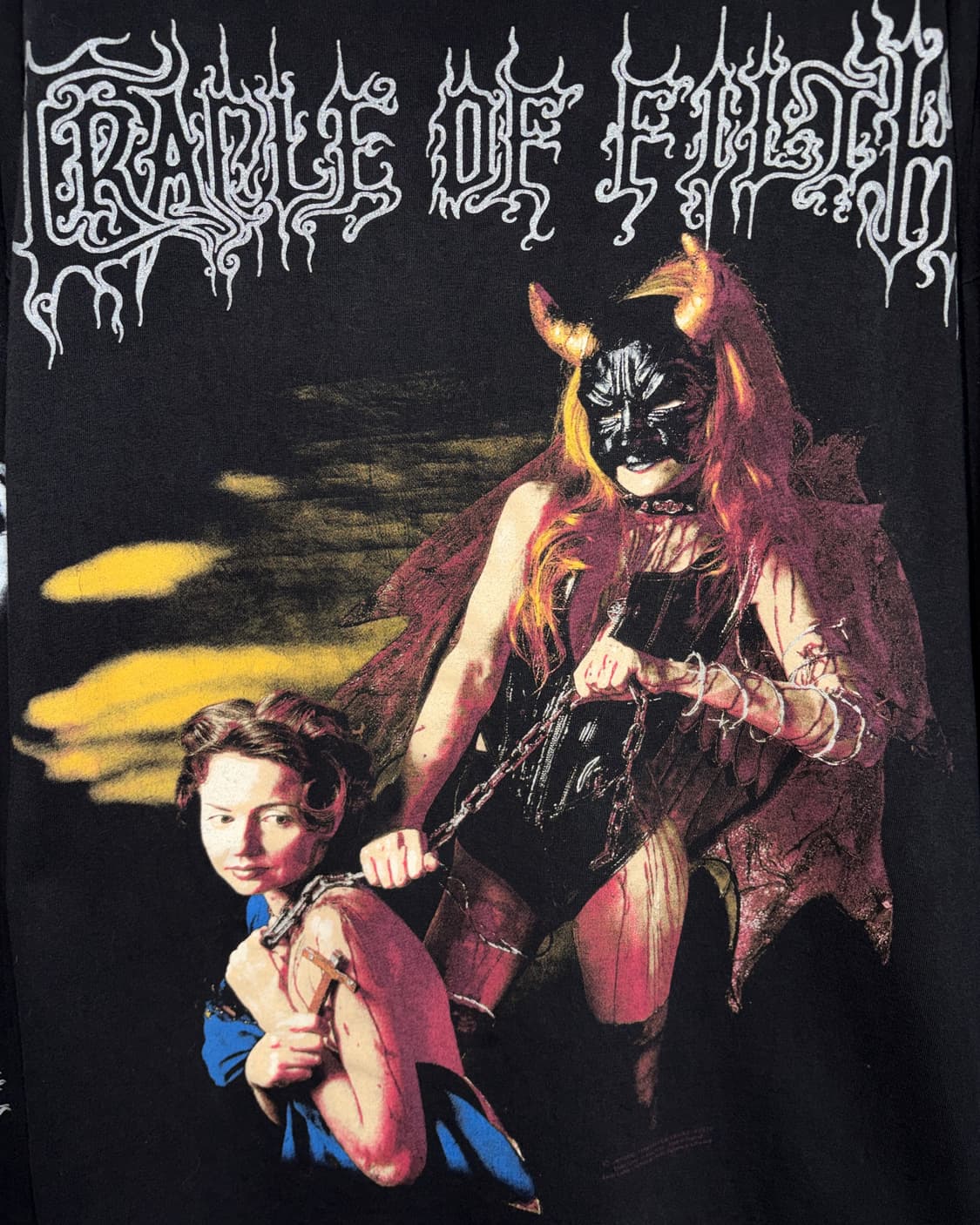 90s 1997 Cradle of filth 크레이들 오브 필쓰 밴드티 상품이미지2
