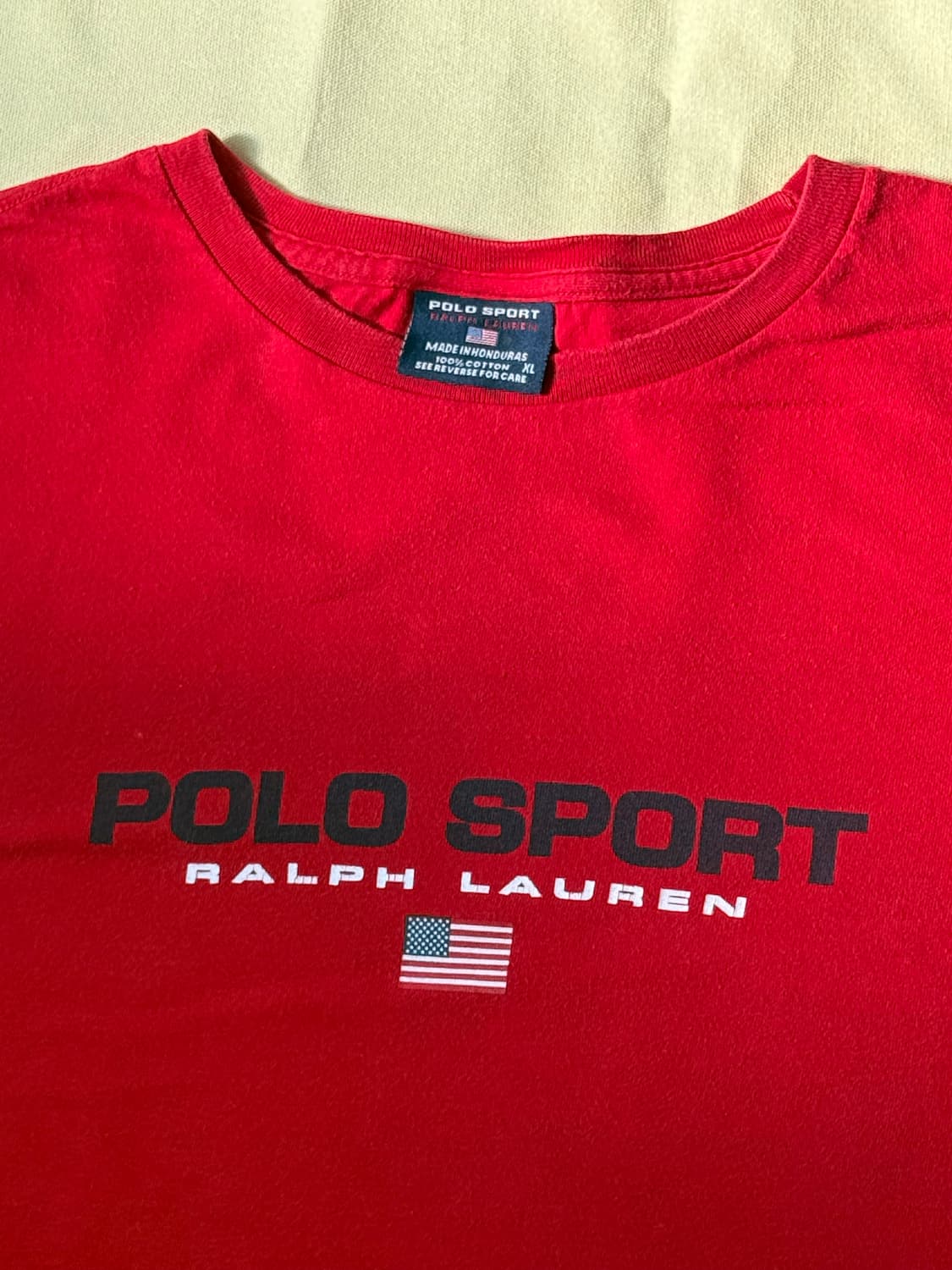 폴로 스포츠 성조기 로고 티셔츠 90s  상품이미지4