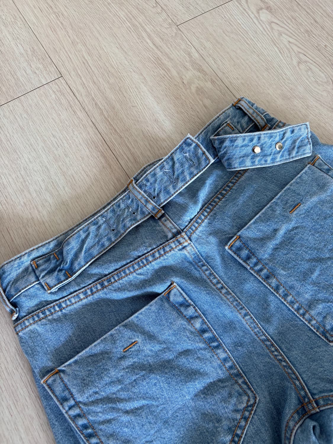 누마레EE 벨티드 데님 팬츠 상품이미지4