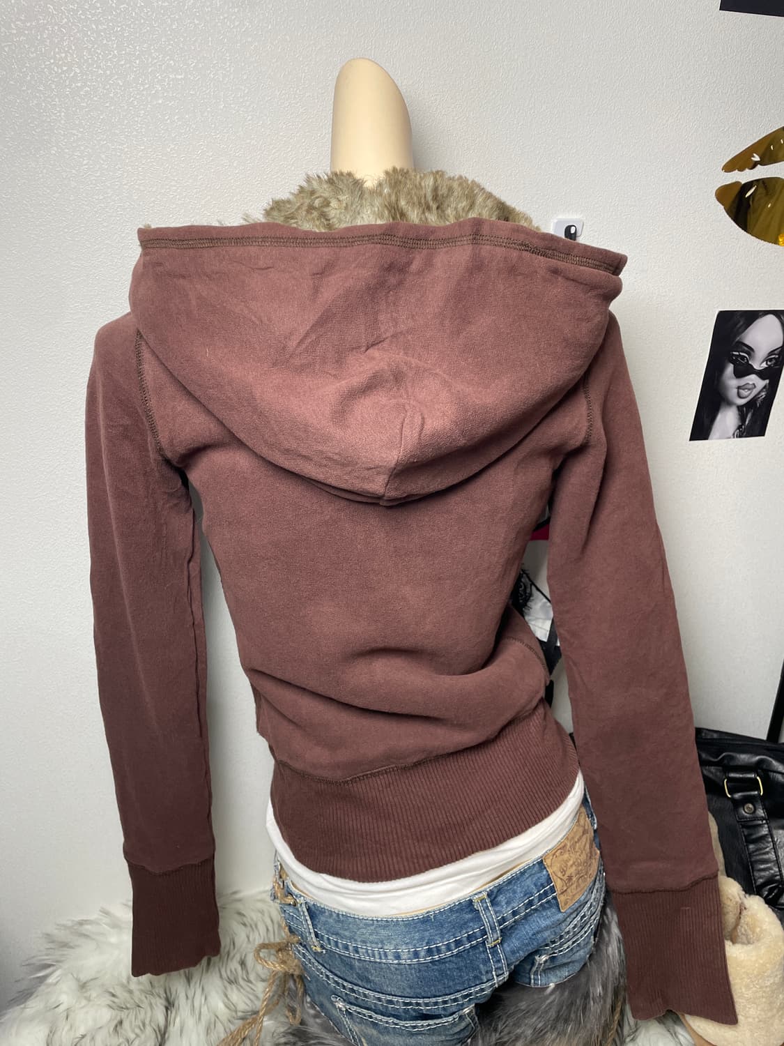 Abercrombie 울프죠 브라운 후드집업 상품이미지4