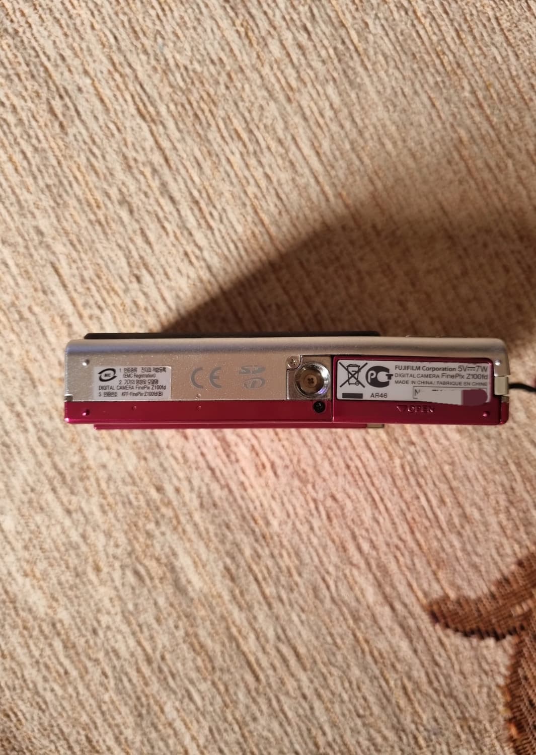 후지필름 FinePix Z100fd 핑크 디지털 카메라 팝니다. 상품이미지5