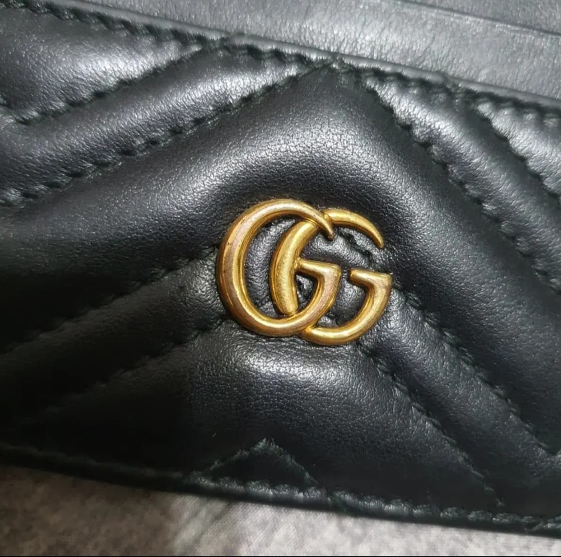 정품 구찌 마몬트 카드지갑 블랙 색상 상품이미지3