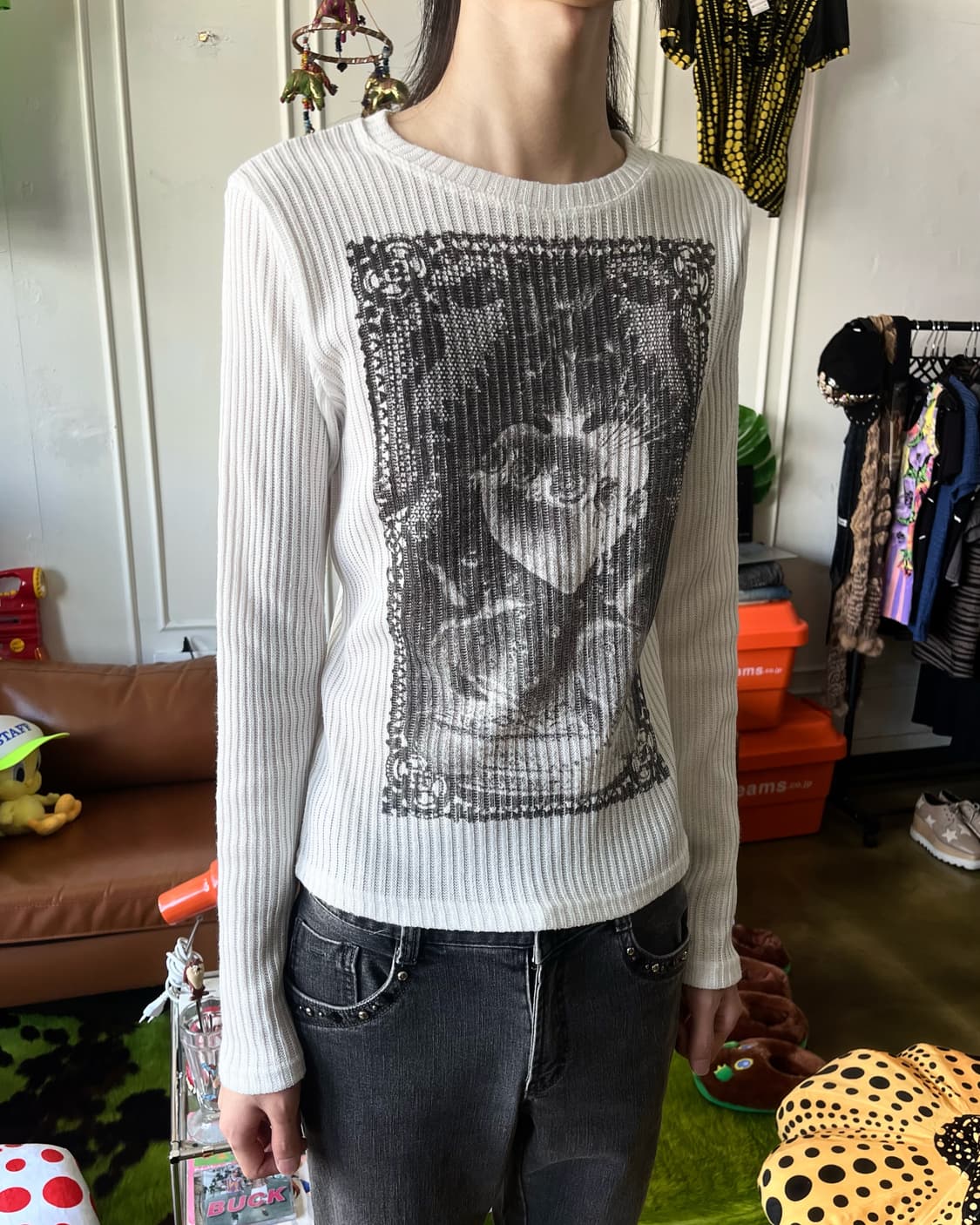 90-00s Sister Garden Gothic Golgi Knit 상품이미지2