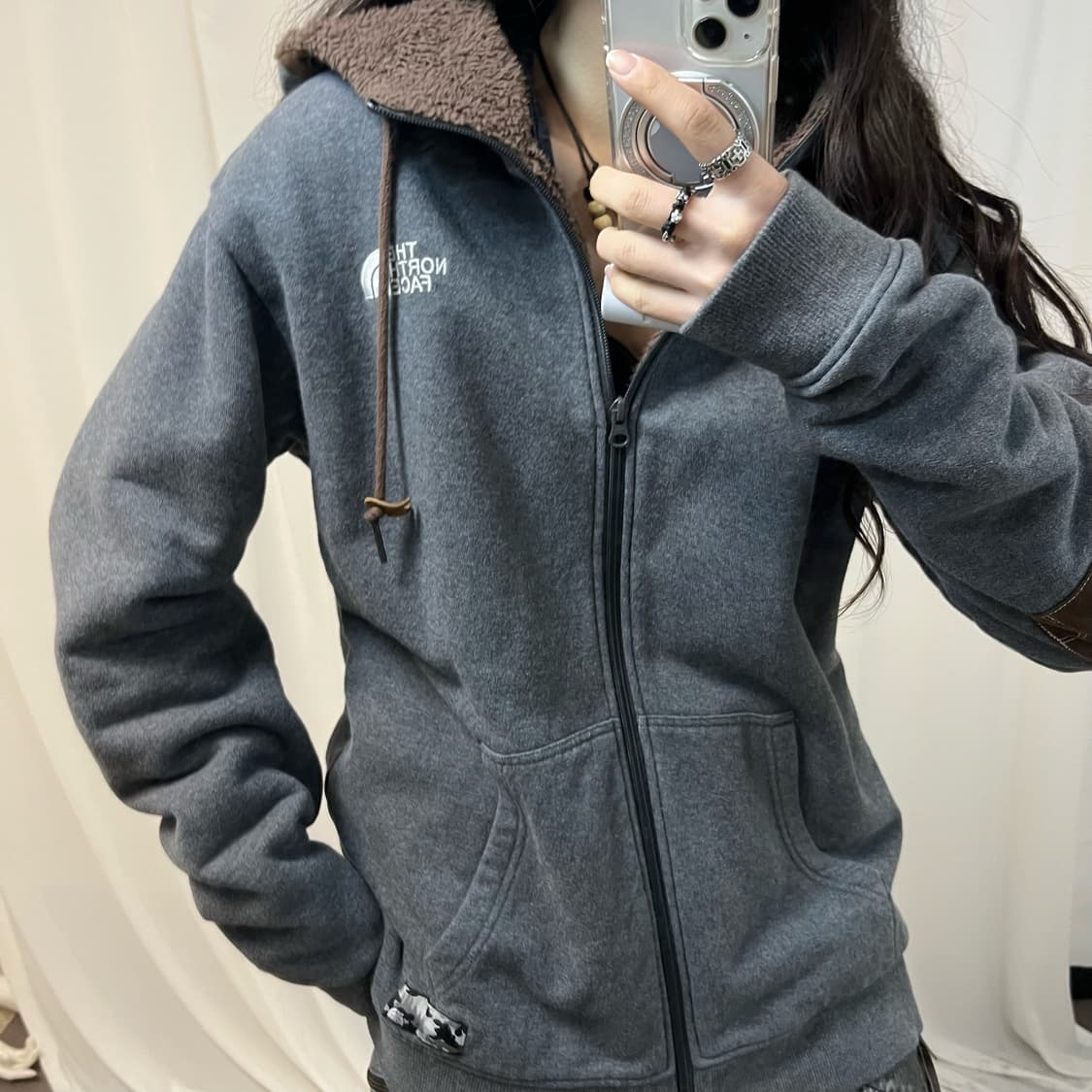 The North Face Fleece Hood Zip-up 상품이미지3