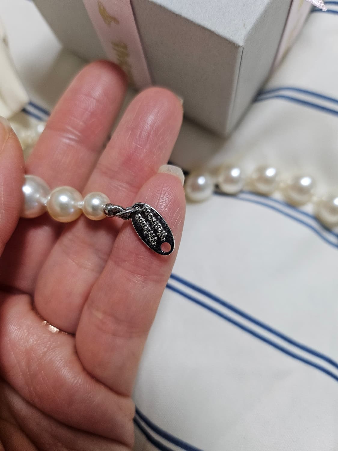 비비안웨스트우드 김나영 진주 초커목걸이 상품이미지7