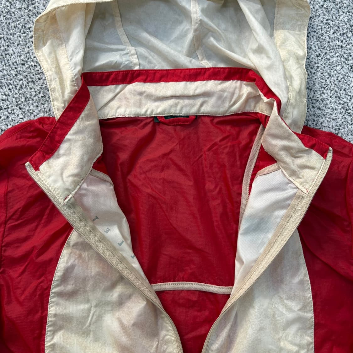 실측 밀레 골프 후드 바람막이 자켓 0423J 상품이미지4