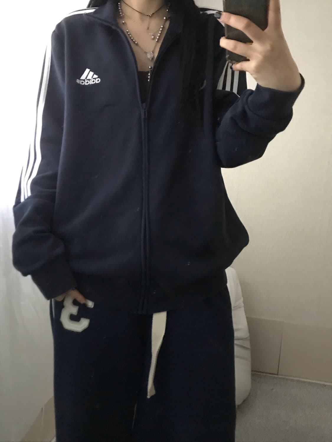 아디다스 네이비 면집업 상품이미지7