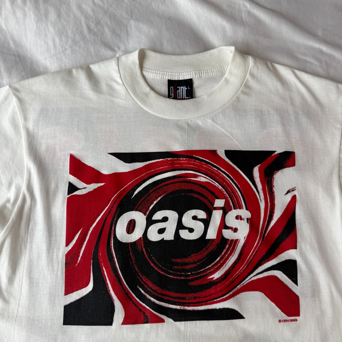 오아시스 94년도 ON TOUR 티셔츠 수소봉재 상품이미지2