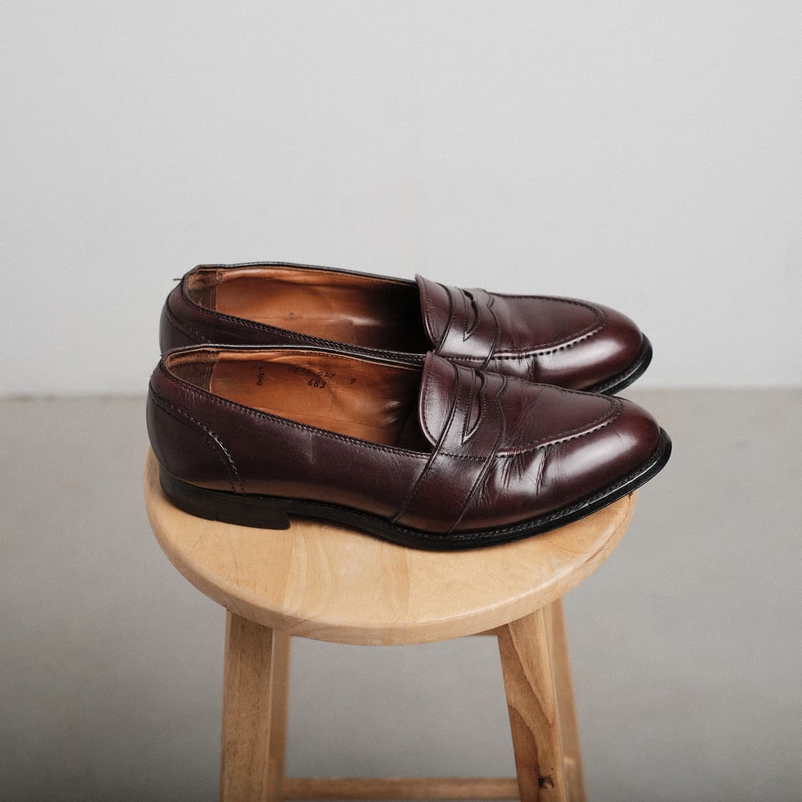 알든 버건디 683 10E 사이즈 버건디 카프 풀스트랩 페니로퍼 상품이미지7