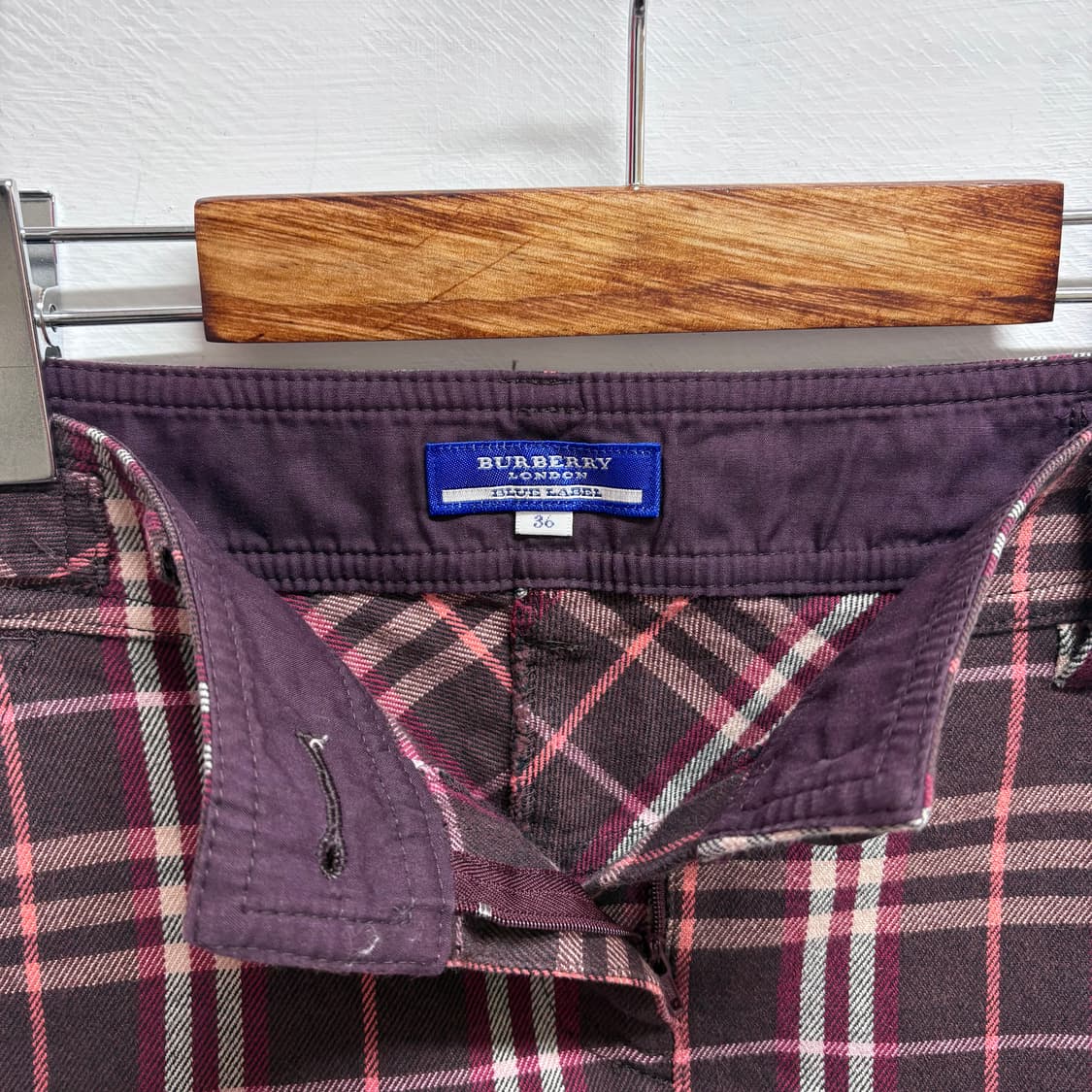 버버리 핑크 펑크 미니 스커트  상품이미지4